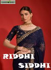 Riddhi Siddhi Fashion Berry Georgette Wedding Sarees Wholesale Price In Surat